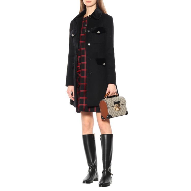 Women's Over-the-Knee Knight Boots with Square Toe and Buckle Detail