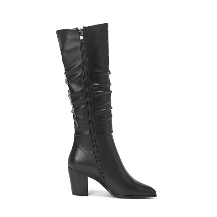 Women's Over-the-Knee High Heel Fashion Boots in Black - Style m.html