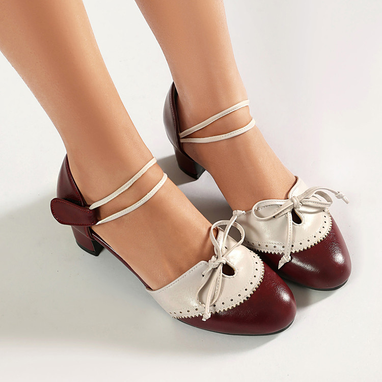 Unisex Closed Toe Sandals with Cross Strap and Block Mid Heel