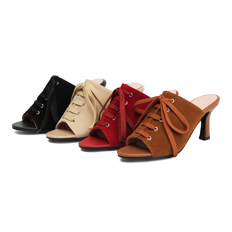 Women's Open Toe Stiletto Sandals with T-Strap